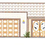 Sierra Remodeling Custom Home Model 1451 front view artist rendering