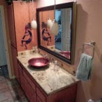 Sierra Remodeling Southwest styled custom guest bathroom remodel