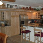 Sierra Remodeling kitchen remodel light oak cabinets, granite counters and stainless steel appliances