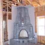 Kiva fireplace skeleton