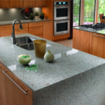 Silestone quartz riverbed countertop