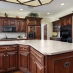 Silestone quartz white arabesque countertop
