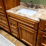 Sierra Remodeling designs luxury bathrooms with granite countertops
